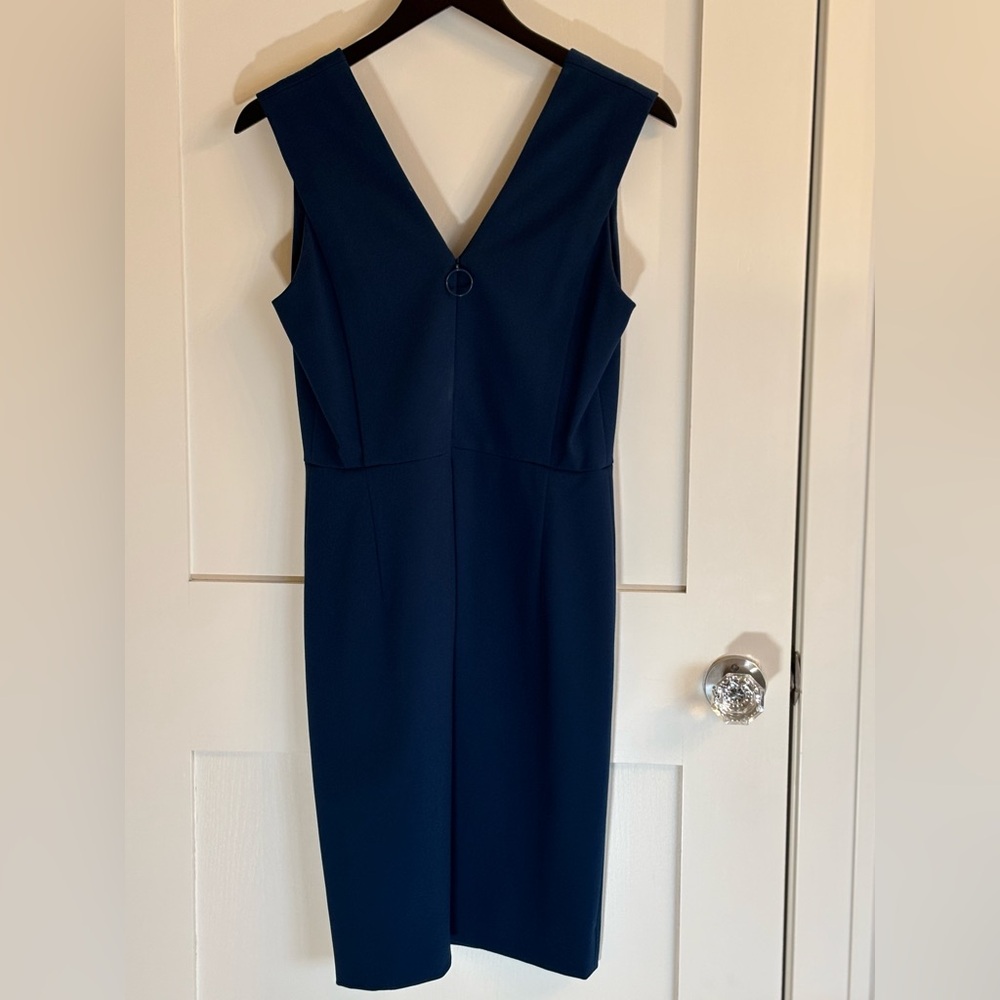 Akris Punto Navy Sleeveless Sheath Dress